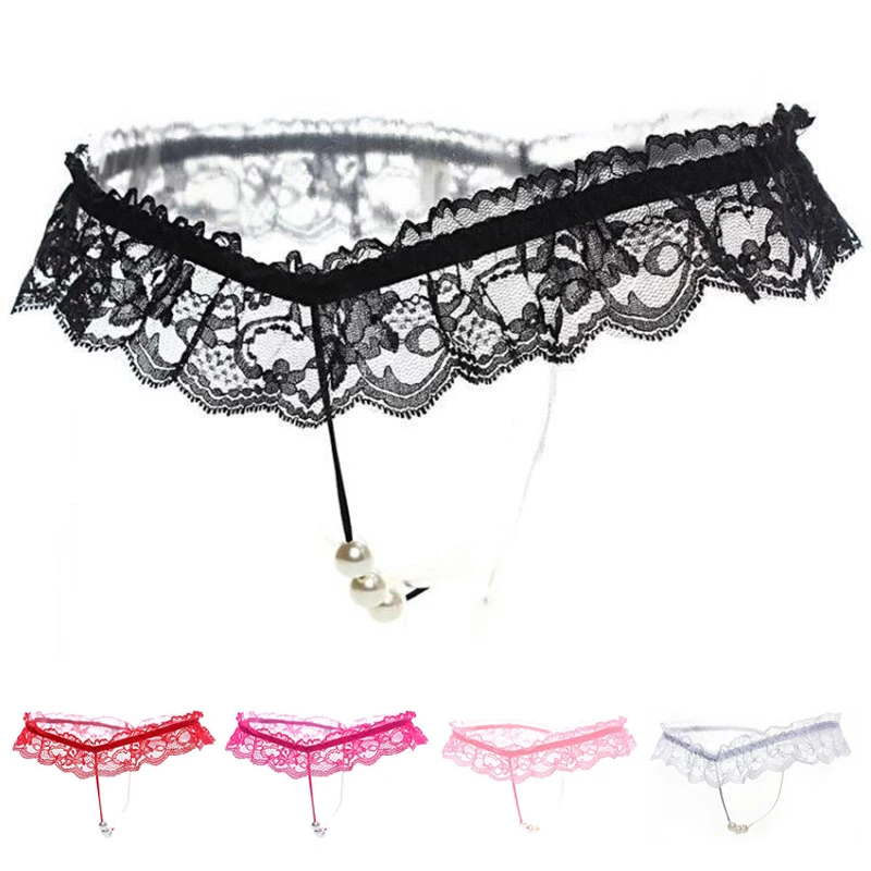 

Женские трусики с открытой промежностью, стринги, трусики, нижнее белье, стринги, сексуальное кружевное нижнее белье с жемчужинами