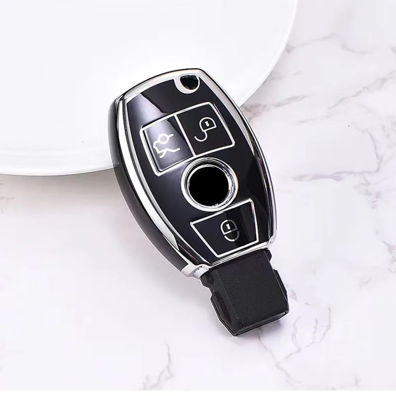 

Мягкий Защитный Чехол Из ТПУ Для Ключей Mercedes-Benz A, B, C, E-класса, GLS, GLA, GLK, GLC, CLS, CLA, AMG