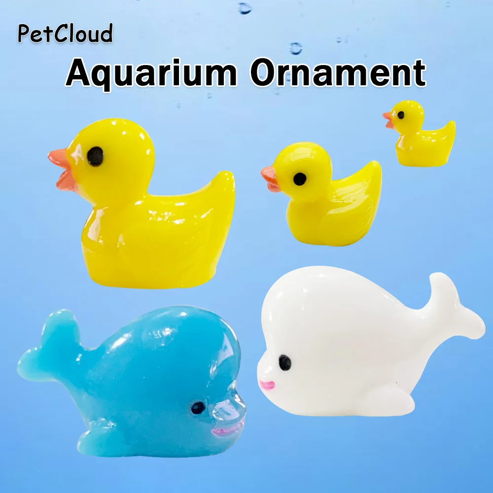 

5 шт. аквариумное украшение, утки, киты, дельфин, полимерные поделки, ландшафтный декор, утка для аквариума, декоративные принадлежности, ...