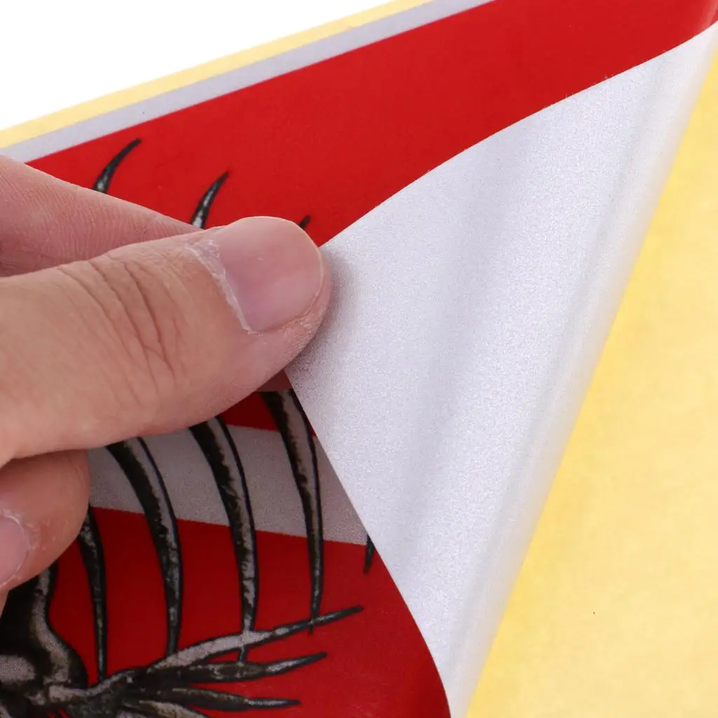 Большая светоотражающая наклейка для дайвера скелета рыбы подводного плавания