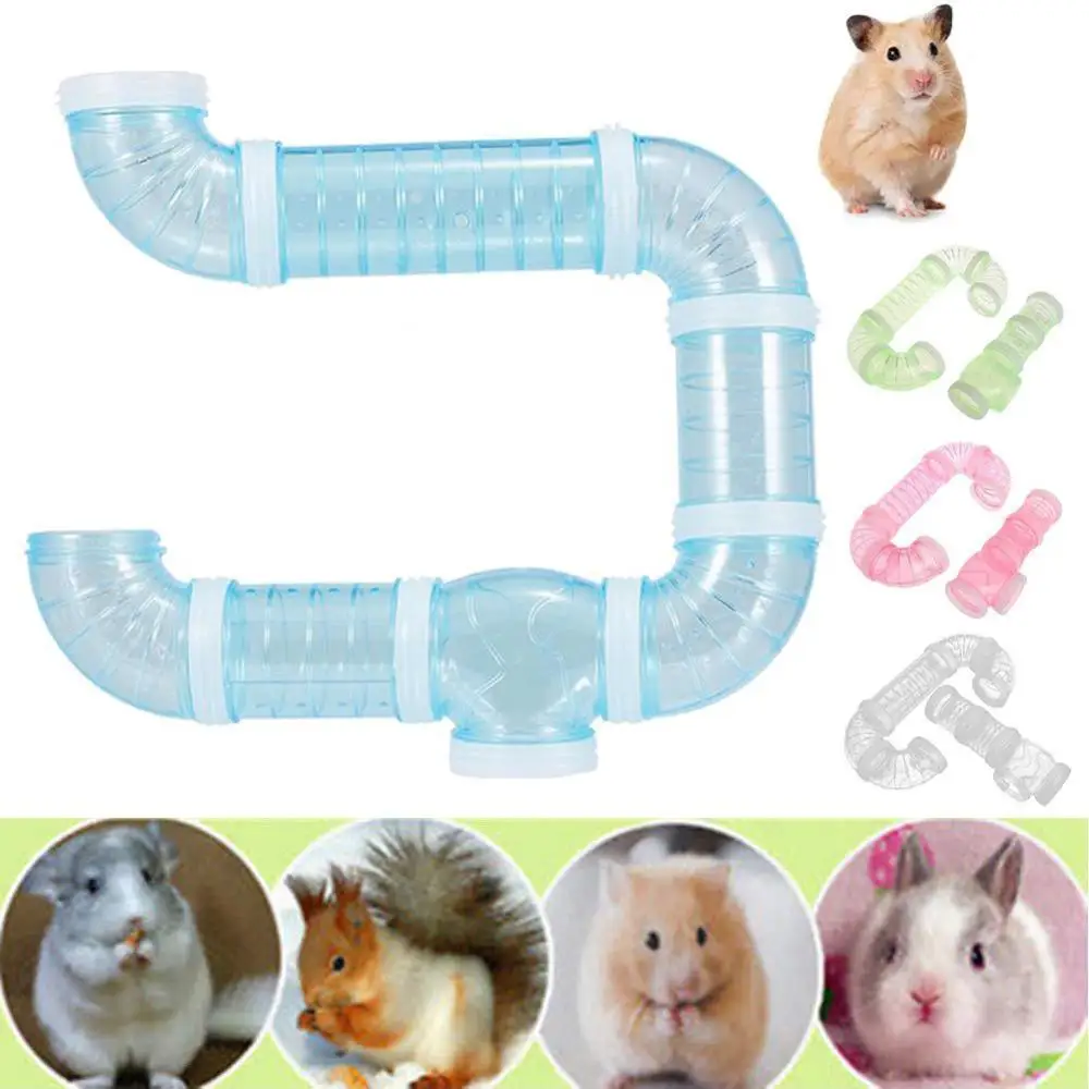 

Tunnel Climbing Toy Small Transparent Hamster Rat Squirrel Cage Tube Pet Supply Toys hamster accessories