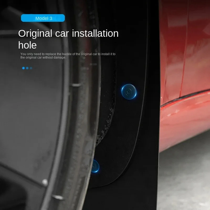 Брызговики для Tesla Model 3 Highland 2024 брызговики из ТПЭ защита от снега песка аксессуары