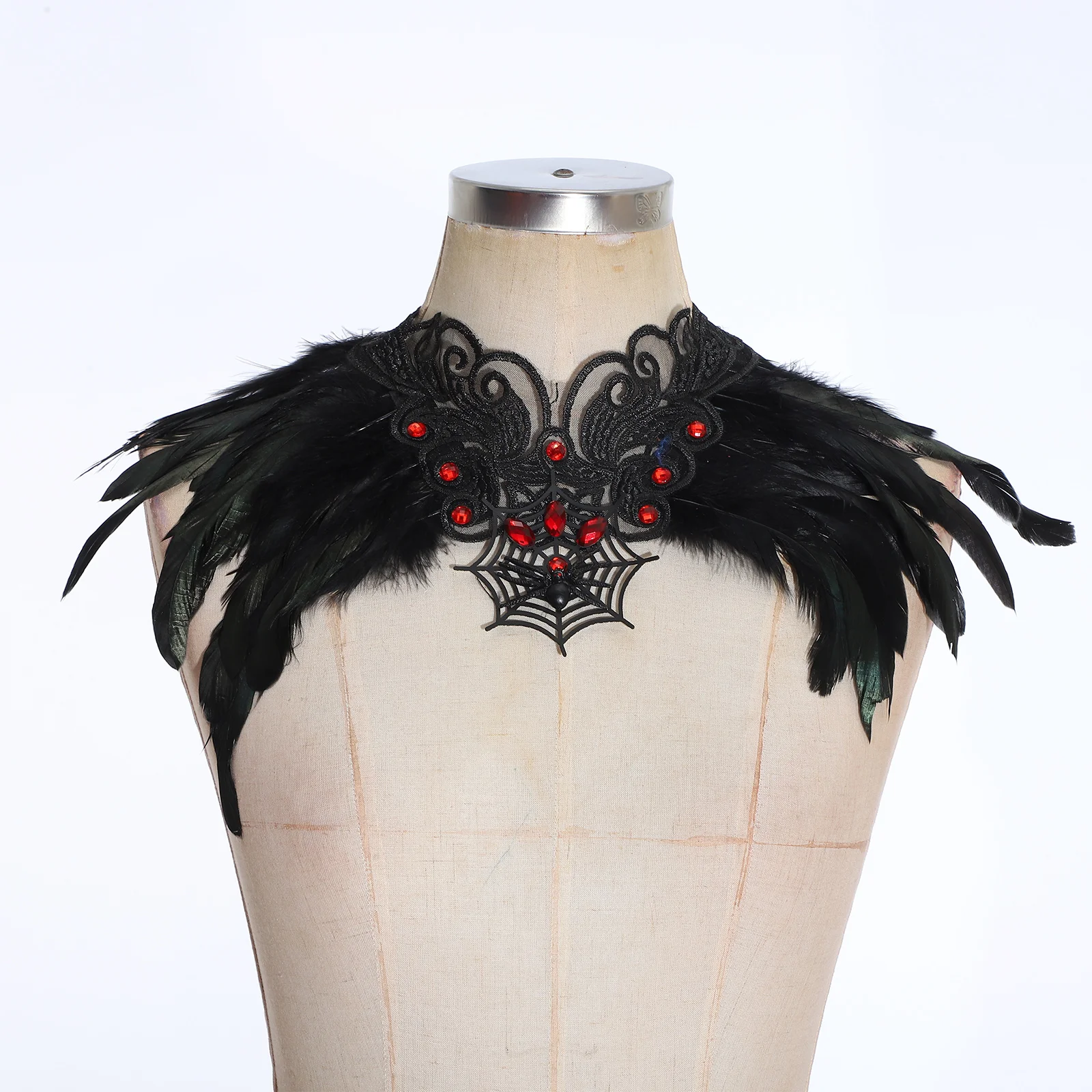 Накидка для платья на Хэллоуин искусственная шаль шарф женские шарфы шею