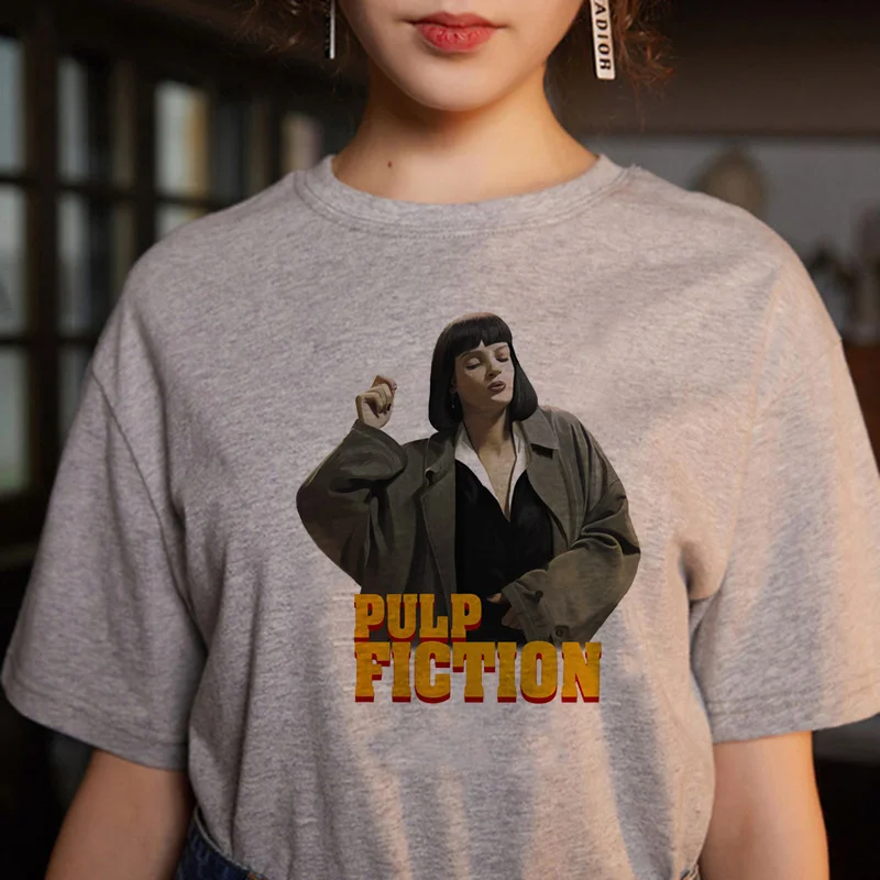 Футболка унисекс с забавным принтом из фильма Криминальное чтиво женская