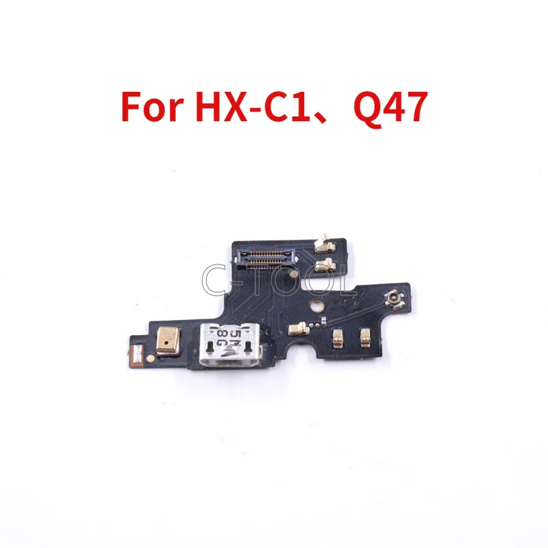 

1PC USB Charger Charging Port For HX-C1、Q47 NFC Dock Connector Microphone Board Flex Cable