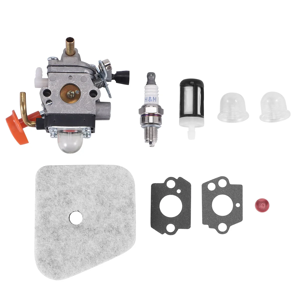 Подходит для карбюраторов Stihl FS90 FS100 FS100R FS110 FS110R FS130 HL90K HL95 HL100 HT100 HT101 HT130 KM90 KM10 KM130