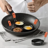 4pcs stainless steel fried egg shaper mold diy egg breakfast egg pancake sandwich rings kitchen tools utensil baking tools