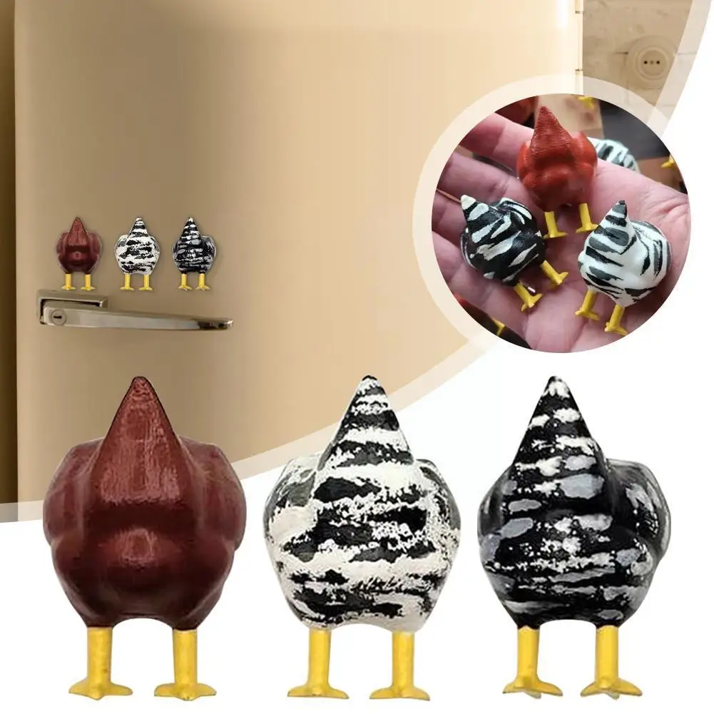 

2022 New Creative Resin Chicken Butt With Magnet Home Colors Decoration Home Crafts Magnet Decor Resin Refrigerator 3 N9V1