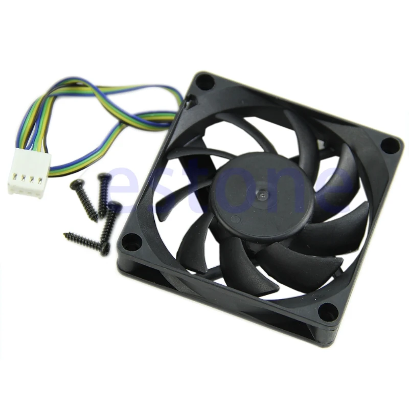 

70mm x 15mm Brushless Fan for Dc 12V 4 Pin 9 Blade Cooling Cooler NEW P9JD