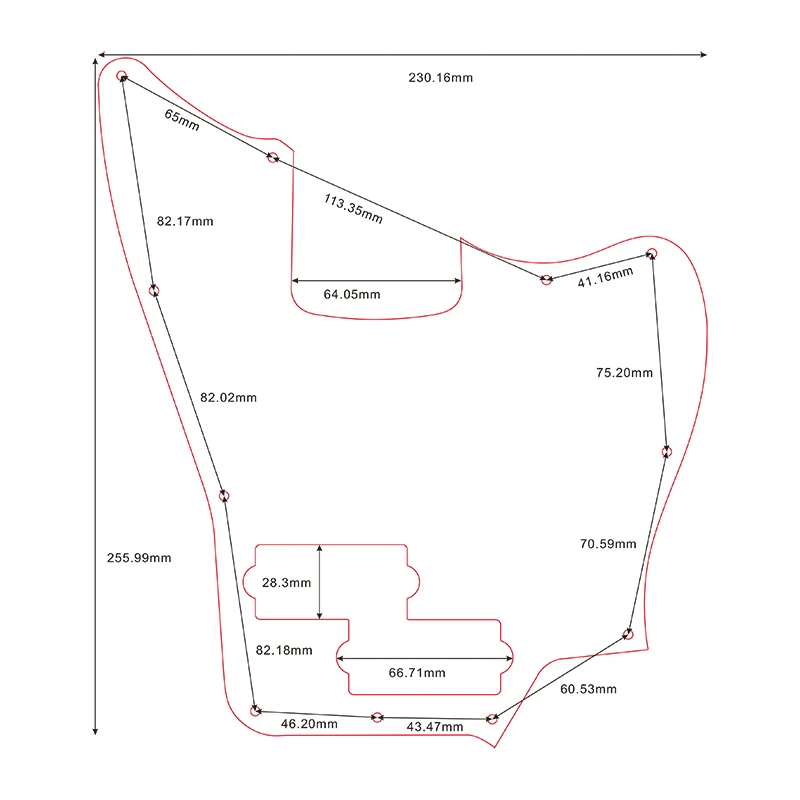 Гитарная накладка Fei Man на заказ Накладка для струйщика Классическая Ягуар гитары