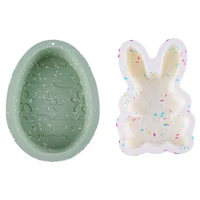 easter egg easter bunny silicone molds for chocolate diy candy chocolate baking molds cake chocolate bomb mold for party