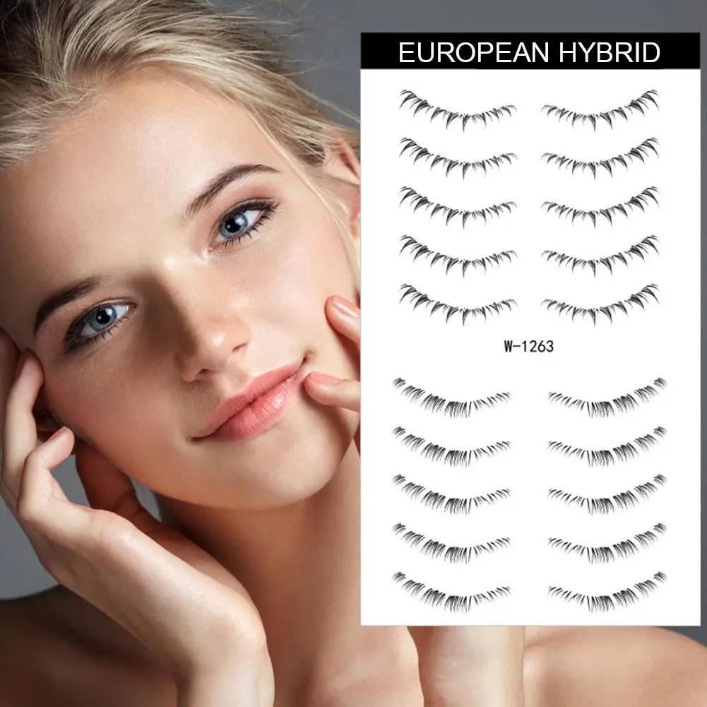 

Lower Eyelash Tattoo Patch Lazy Makeup Tool Enlarge Your Eyes Symmetrical Eyelash Disposable Sticker Beauty Tool 1 Sheet