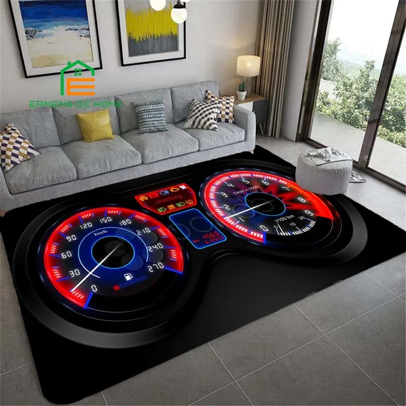 

Car Dashboard Pattern Carpets for Bedroom Living Room Kitchen Floor Mats Home Decor Non-Slip Floor Pad Rug