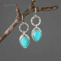fashion vintage silver plated women earrings wedding anniversary gift beach party jewelry