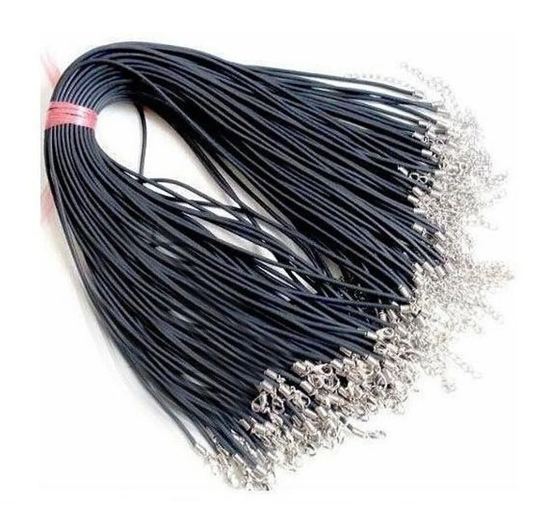 

10/20/30 Pc Handmade Leather Adjustable Braided Rope Necklaces Pendant Charms Findings Lobster Clasp String Cord Chain Wholesale