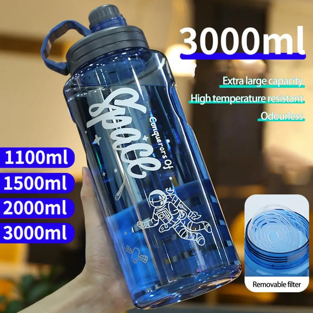 Water Bottle Men Women Drop-resistant Water Drinking Bottle Motivational Sport Water Bottle
