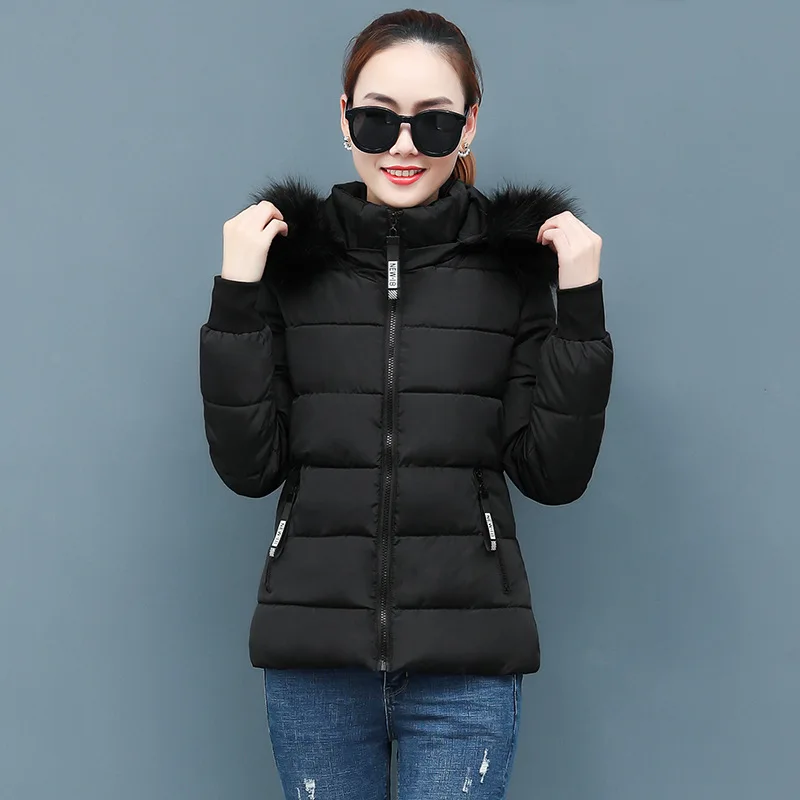 Winter Jacket Women Coat Fur Collar Parka Mujer Ladies Puffer Coat Women Elegant Casaco Loose Clothing Warm Coat Women Outwear
