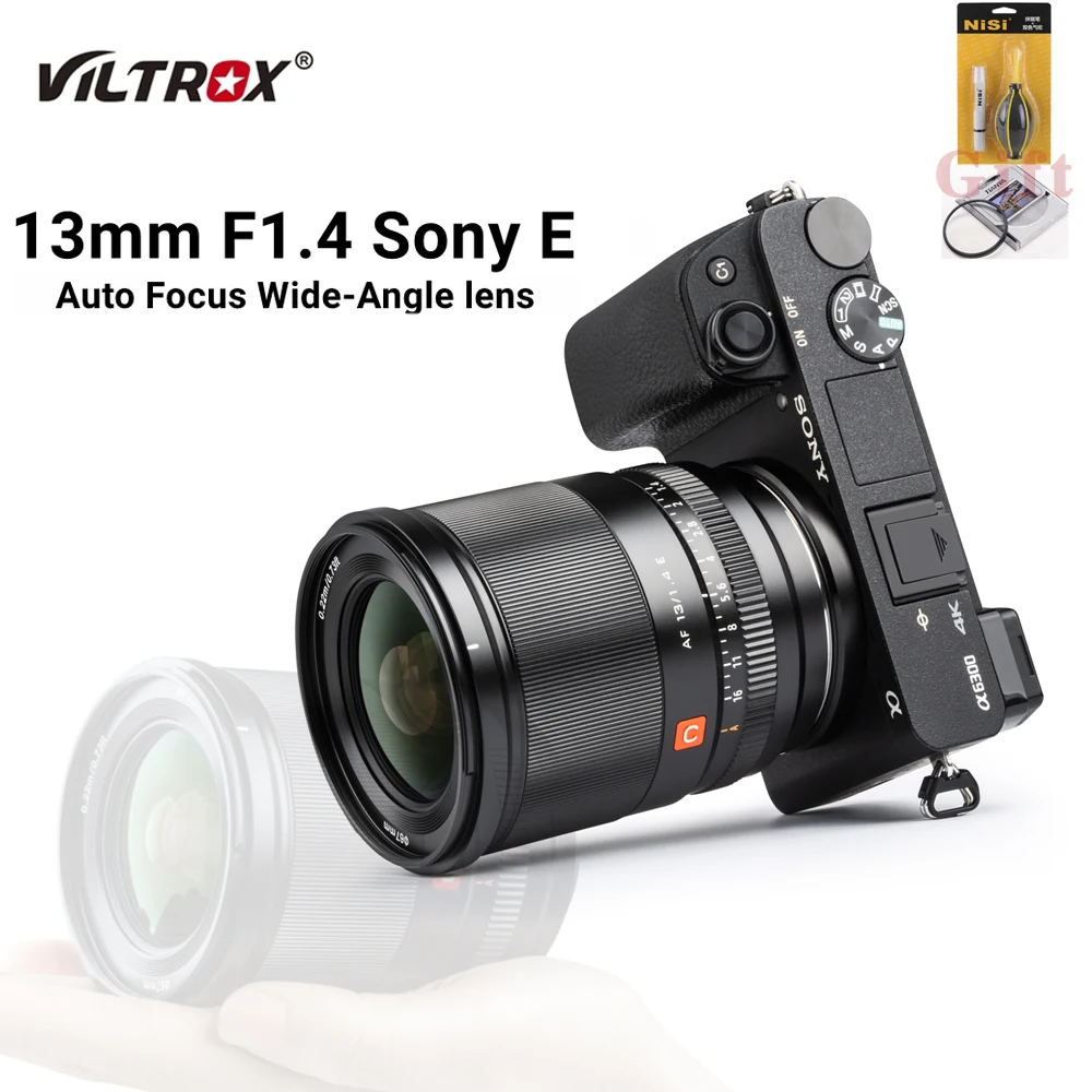 

Viltrox 13mm F1.4 Auto Focus Wide-Angle Prime Large aperture APS-C Lens for Sony E Mount Cameras A6400 A7III A7C A7R2 A6600