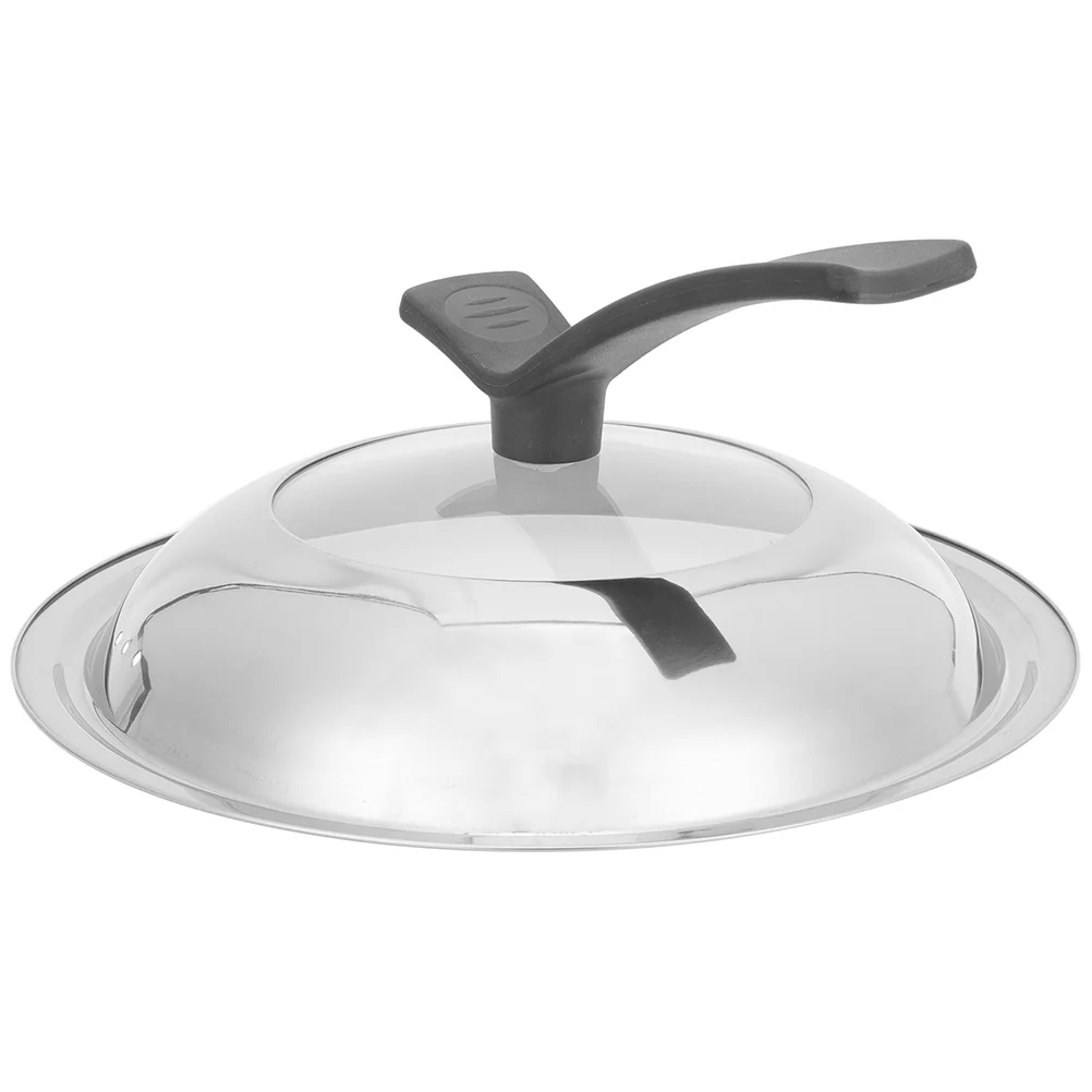

Lid Pot Replacement Cover Pan Lids Wok Stainless Steel Skillet Cookware Frying Cooker Saucepan Slow Steamer Universal Pots Pans