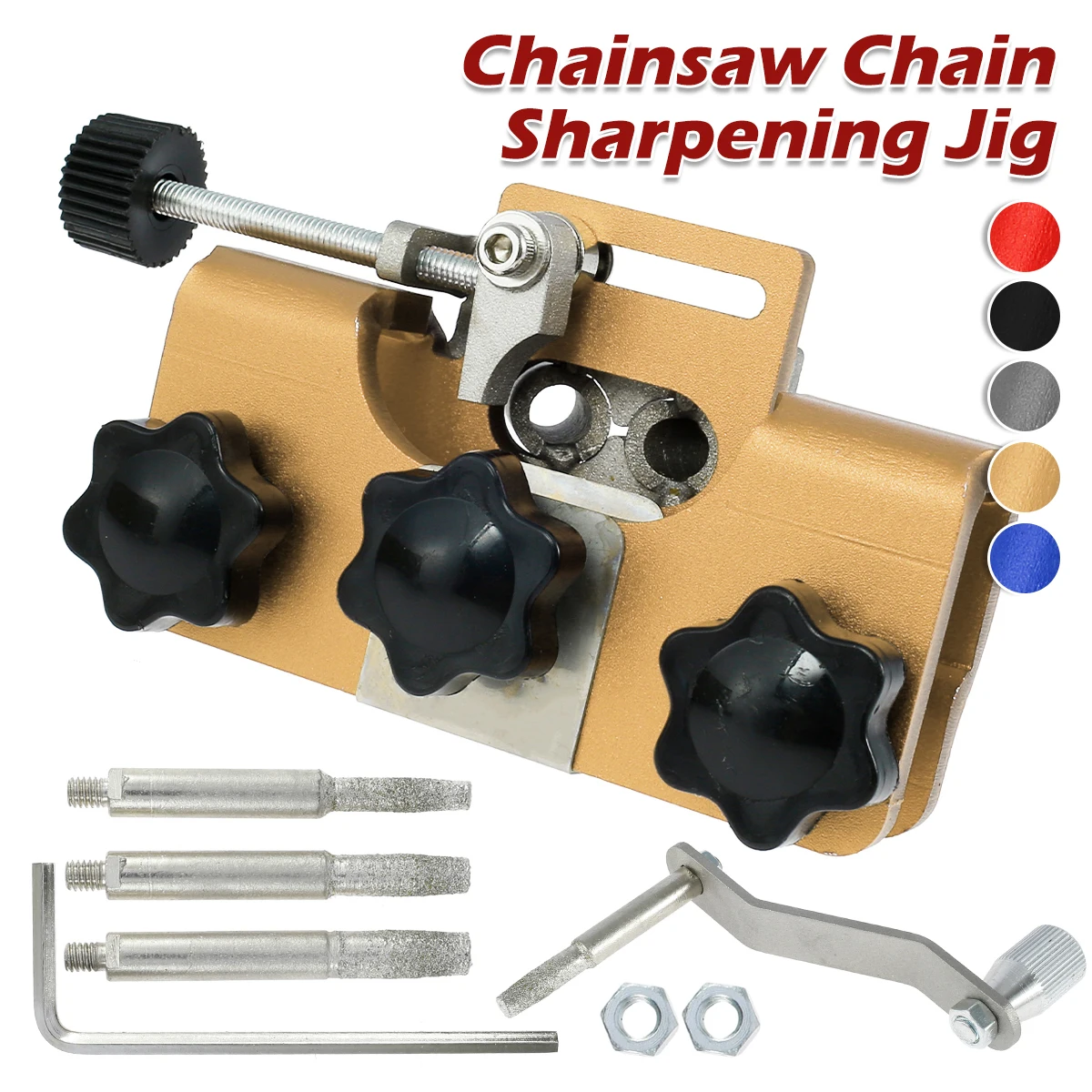 Portable Chainsaw Sharpener Jig Manual Chainsaw Chain Sharpening For Most Chain Saws And Electric Saws With Sharpening Heads