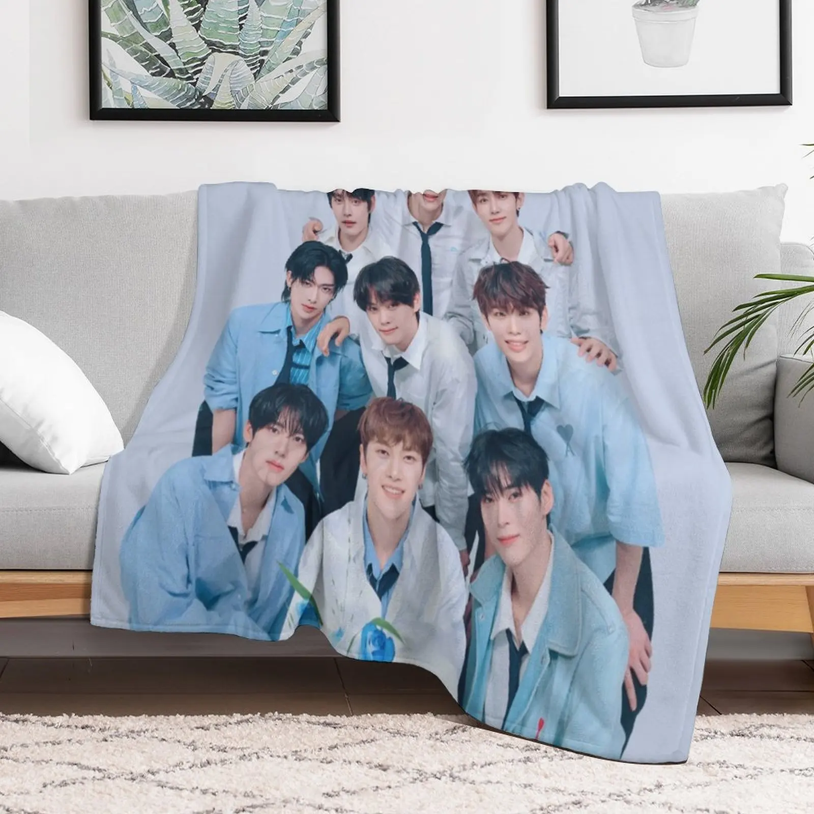 Zerobaseone (ZB1) Плед Утяжеленные теплые одеяла для диванов