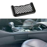 1pcs car mesh net bag phone book storage holder organizer seat side storage bag for car styling auto interior accessories