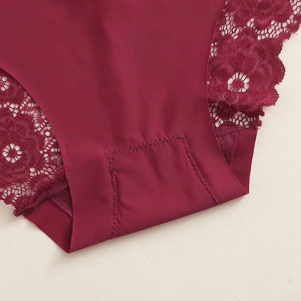 Женское Прозрачное нижнее белье с цветочным принтом