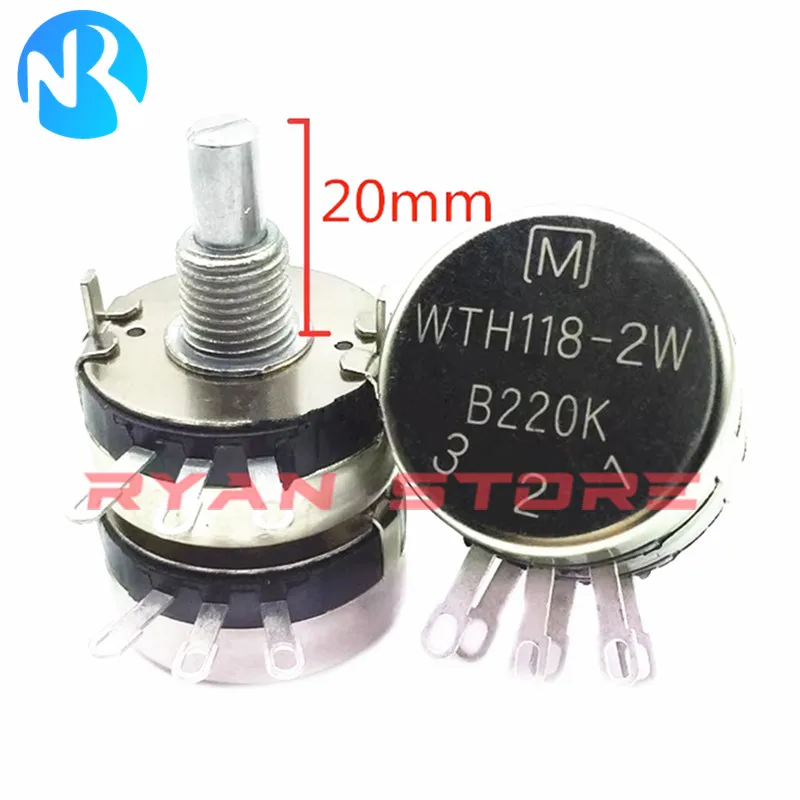 

5 шт. двойной потенциометр WTH118