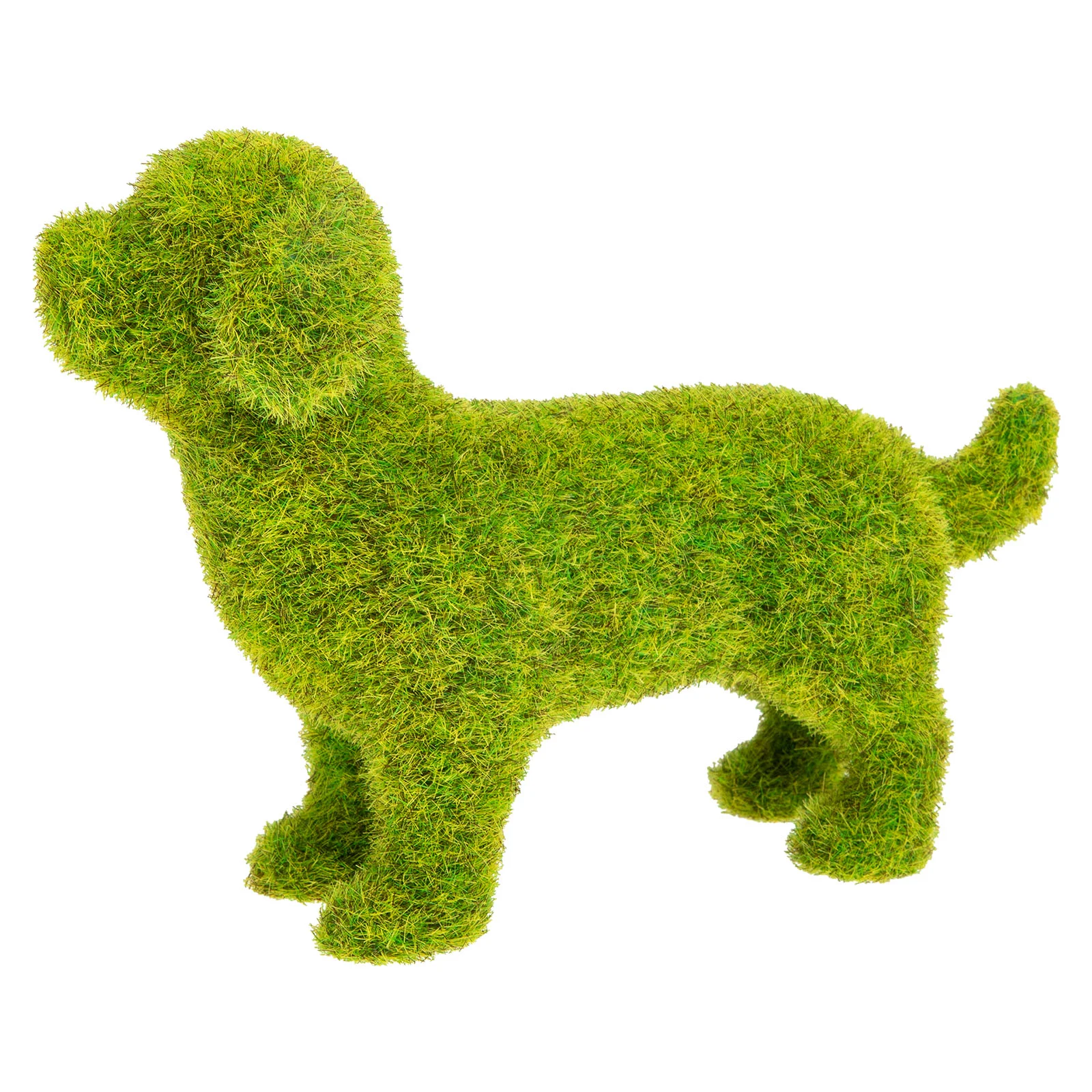 

Dog Figurine Flocking Dog Statue Photography Prop Home Decoration Gift