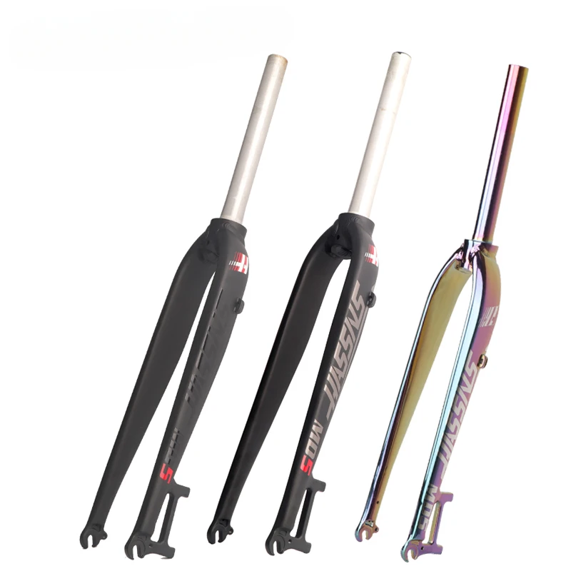 

Передняя вилка для горного велосипеда, велосипед из алюминиевого сплава, жесткая вилка 26, 27,5, 29 дюймов, чистый дисковый тормоз, версия Ultra-светильник MD5