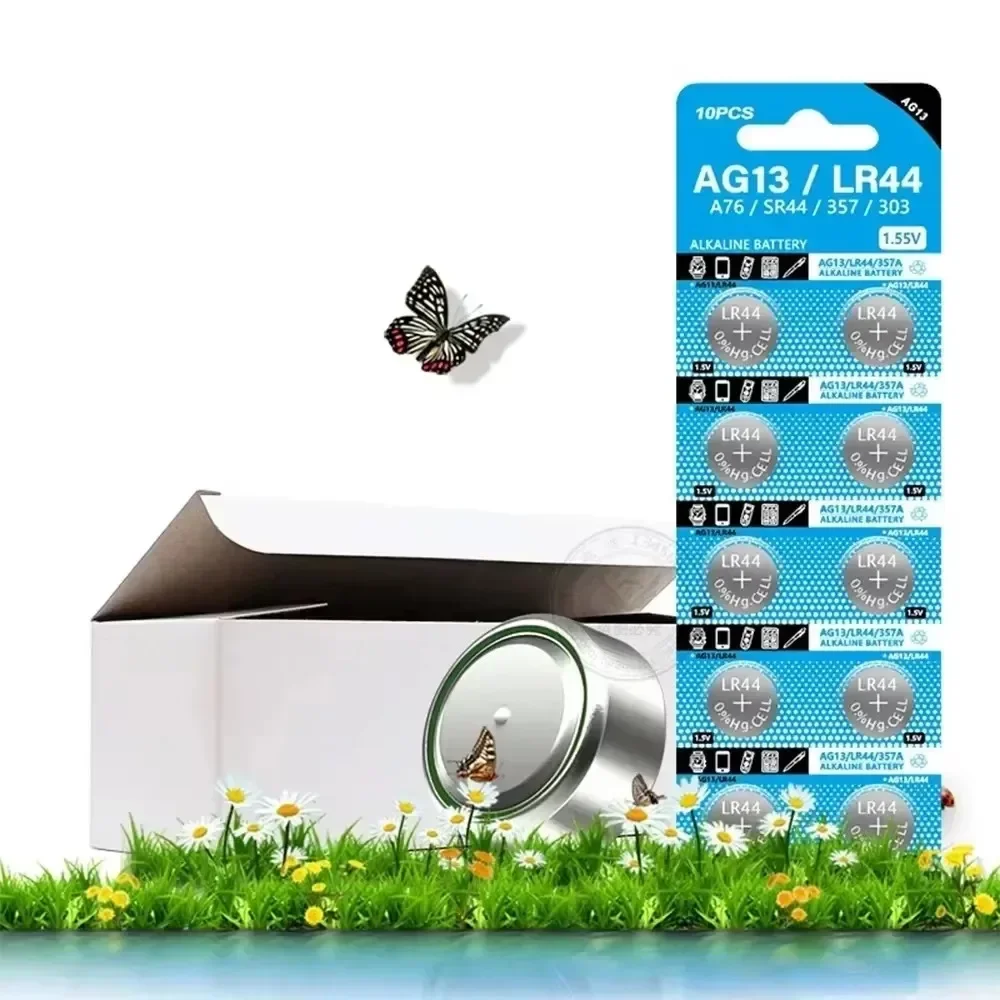 Щелочная батарея типа таблетка 1 55 В SR44SW L1154 SP76 pila 357 303 для часов Toys No Mercury