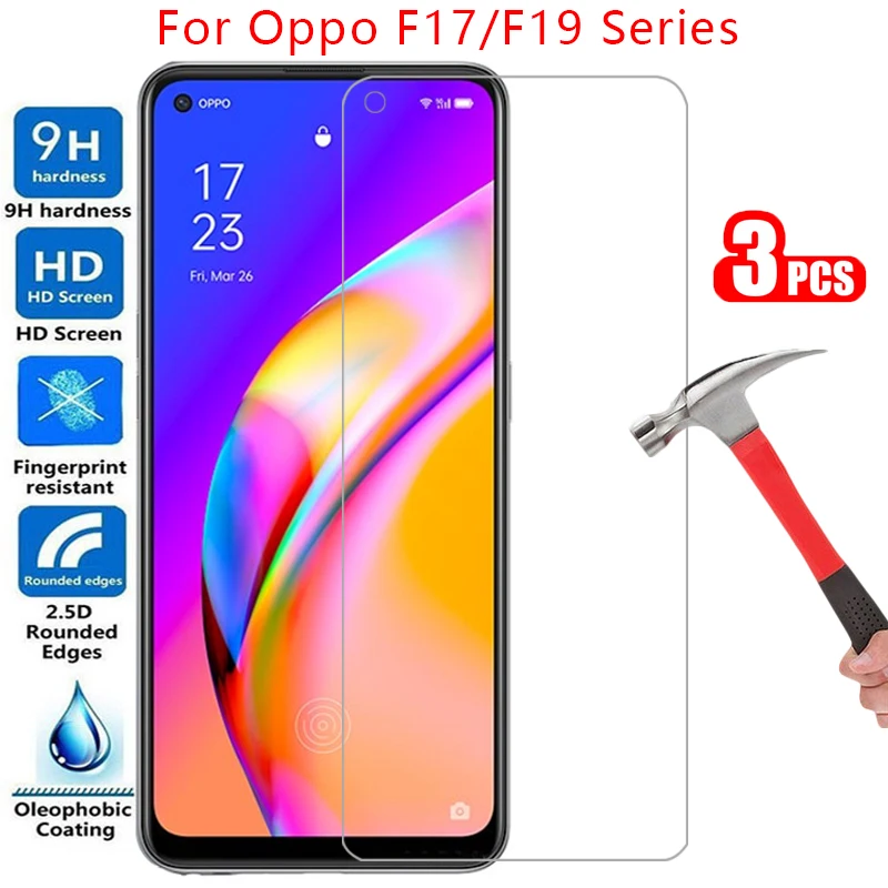 

Защитное закаленное стекло для oppo f17 f19 pro plus, Защита экрана для oppo f17 oppo f19 f 17 19 17f 19f f17pro f19pro, пленка opo