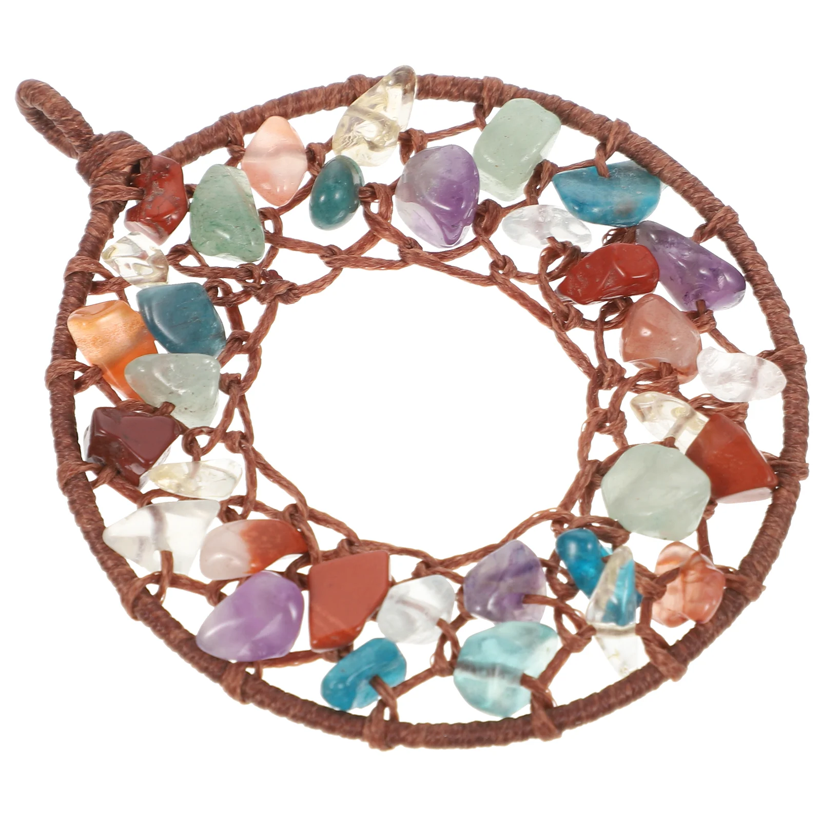 

Catcher Dream Hanging Pendant Diy Gravel Crystal Decor Wall Homedreamcatcher Indoor Ornaments Car Decoration