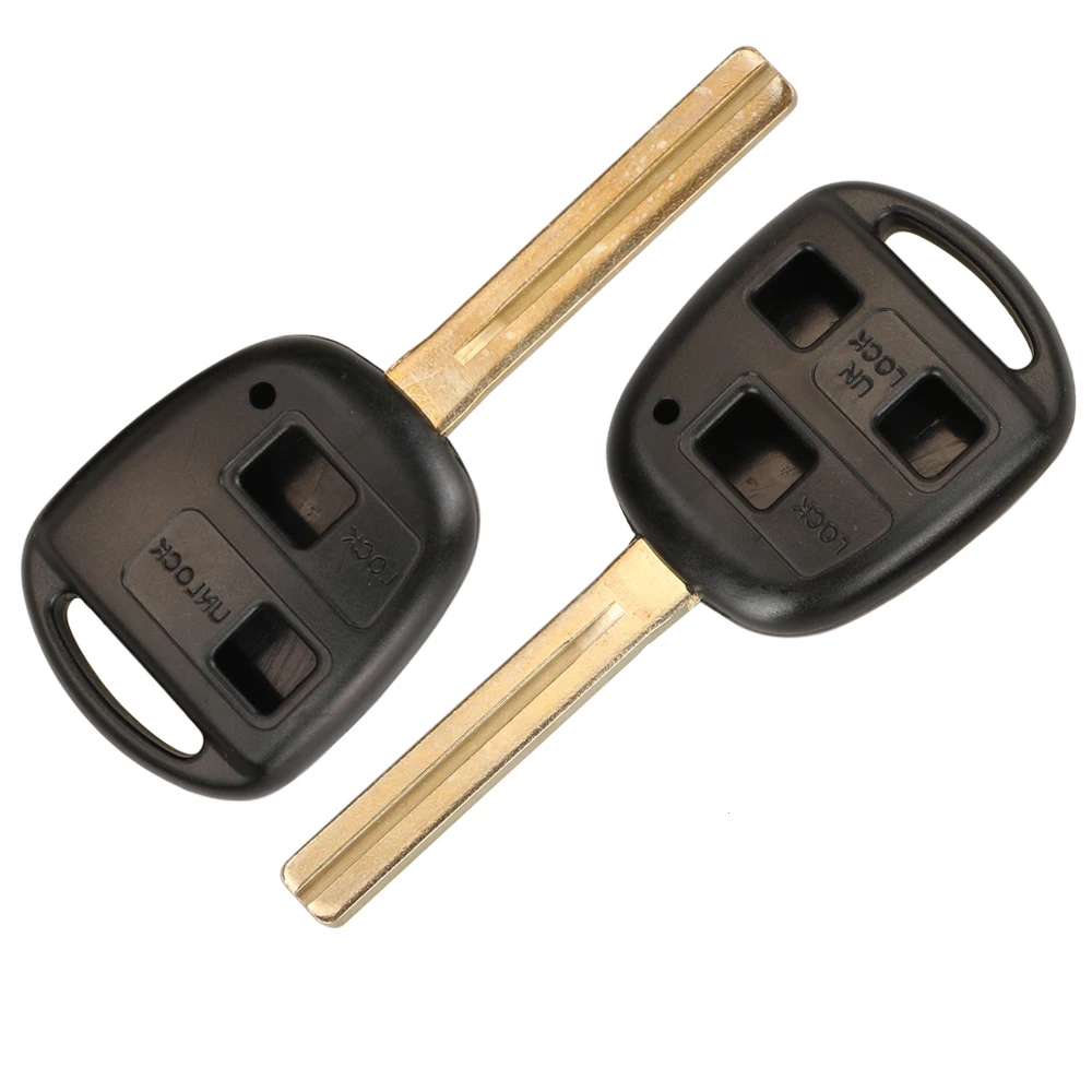 

2/3 Buttons Replacement Remote Car Key Shell Case Fob For Lexus GS LX ES 250 300 With Extended Uncut TOY40 Blade