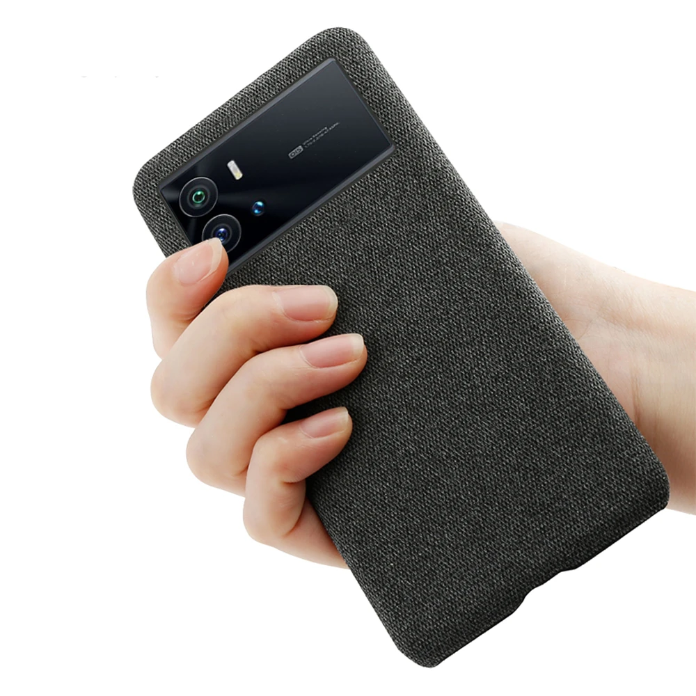 

For Vivo iQOO 9 Pro 8 7 Neo5 S U5 Funda Luxury Cloth Texture Fitted Case For VIVO S12 V23 Pro Y55 Y55s 5G Cover Coque Bumper