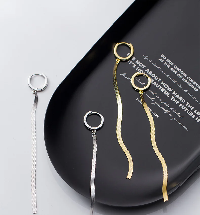 

Fashion Copper Gold Color Long Tassel Earrings for Women Simple Geometric Unique Korean Jewelry Accessories Wedding Gifts