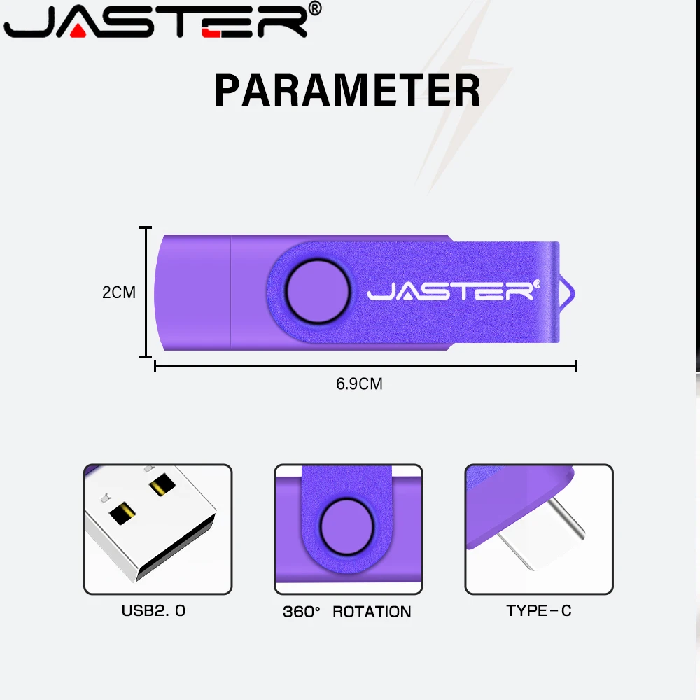 USB-флеш-накопитель JASTER, 2,0 дюйма, 64 ГБ, 32 ГБ, 8 Гб (art.: 3920c2bc69a5f) - 3920c2bc69a5f