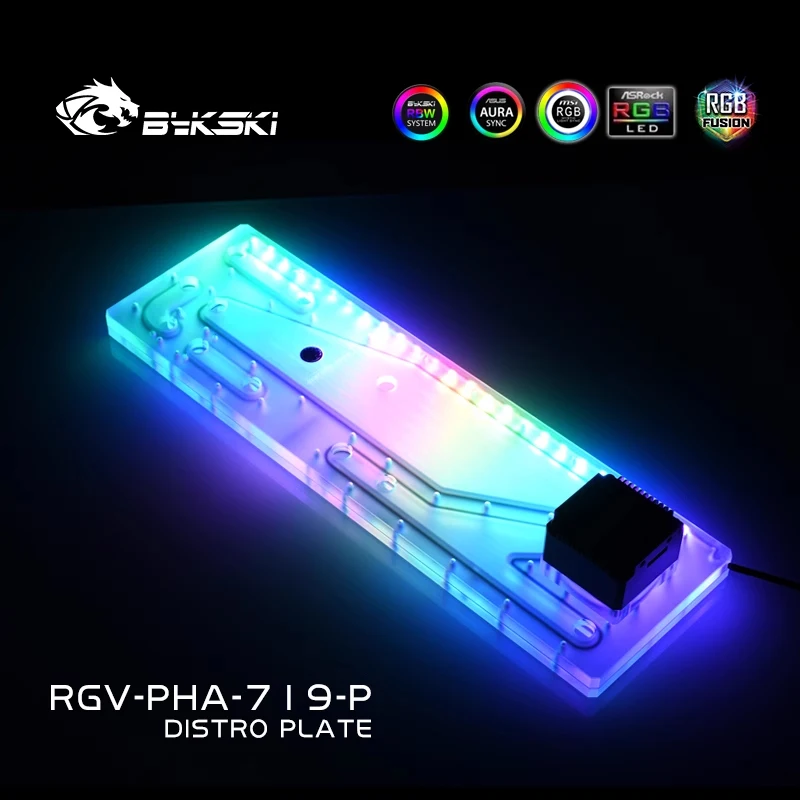 Фото Акриловый бак BYKSKI для корпуса PHANTEKS 719LTG, компьютерный корпус/комбо-насос DDC/прозрачный акрил/простая сборка RGV-PHA-719-P №4