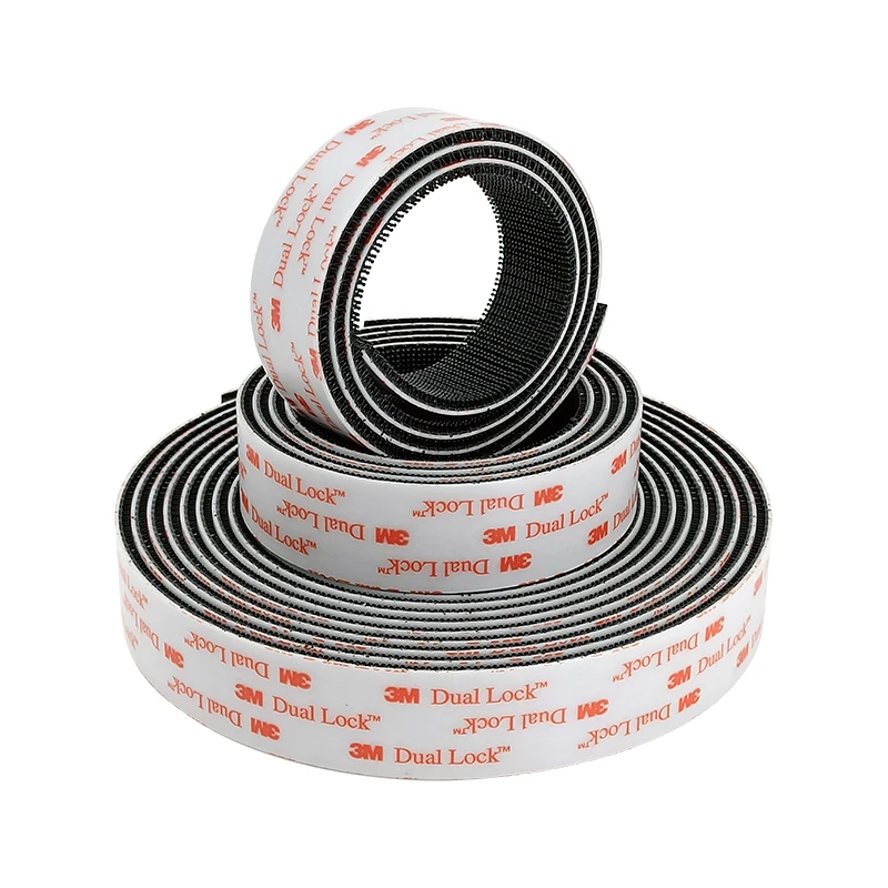 

Dual Lock Reclosable Fastener SJ3551 Black Mushroom Adhesive Tape with Acrylic Backing Tape Type 400 1”*50YD