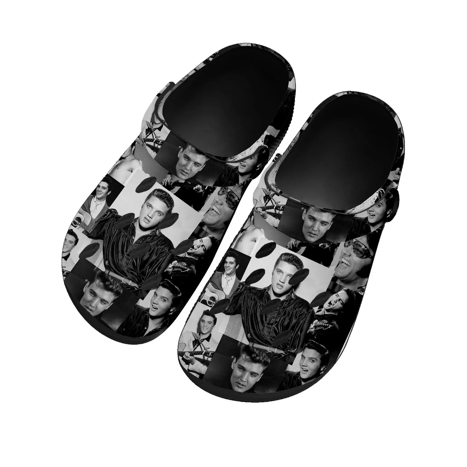 

Elvis Aaron Presley Rock Singer Home Clogs Custom Water Shoes Mens Womens Teenager Shoes Clog Breathable Beach Hole Slippers