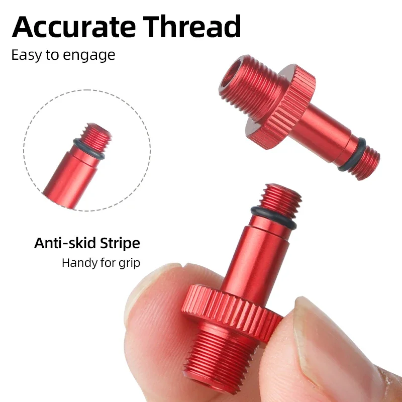 8V1/5V1 Резьбовая вилка AV-насадка Адаптеры из алюминиевого сплава с 4 запасными