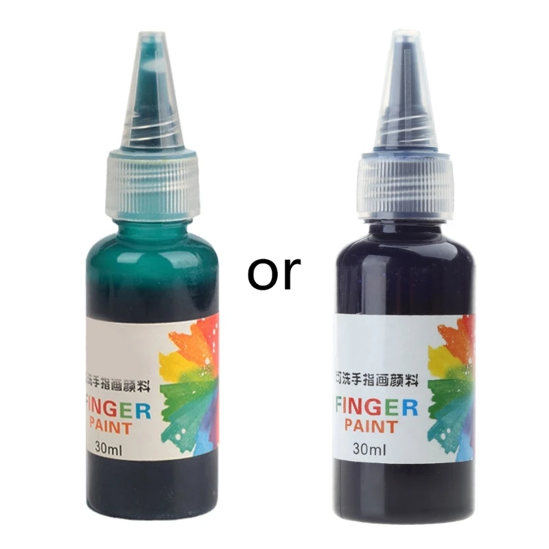 

Child Finger Paint Washable Assorted Colors Safe Fun Party Favor Supplies for Kids Back to School Gift Novelty Present