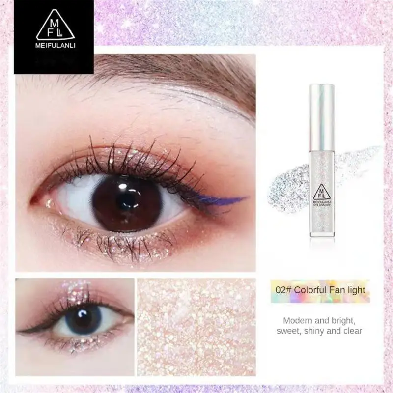 

Melphora Li Diamond Eye Shadow Shimmer Waterproof Long Lasting Glitter Liquid Eyeliner Sequins Lying Silkworm Pearlescent Makeup