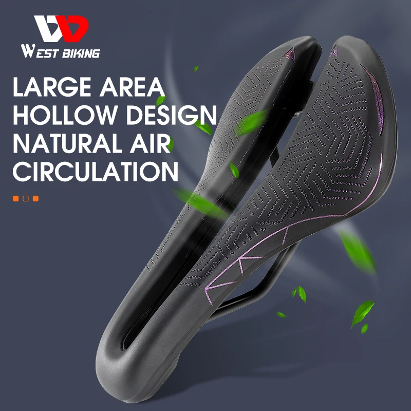 

WEST BIKING велосипедное седло для горного и дорожного велосипеда, из искусственной кожи Велосипедное Сиденье, удобное противоударное велосипе...