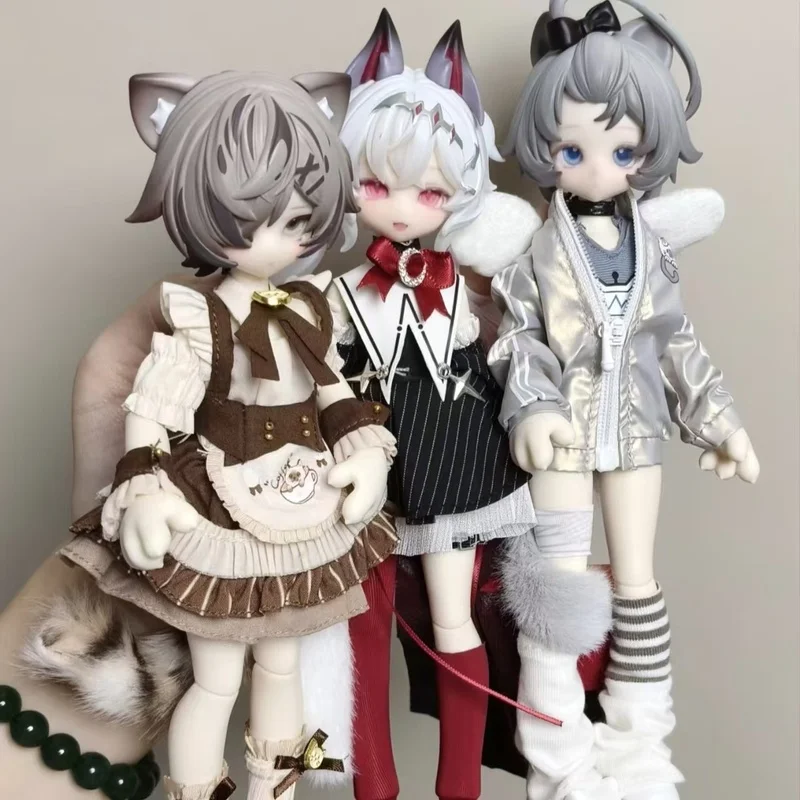 Кукла BJD 18 серии Meow Meow Meow Power в слепой коробке, шарнирная кукла Lunar Lore, таинственная коробка-сюрприз, игрушки, кавайный декор для стола, DIY-позы (art.: 3920dc5e39210) - 3920dc5e39210