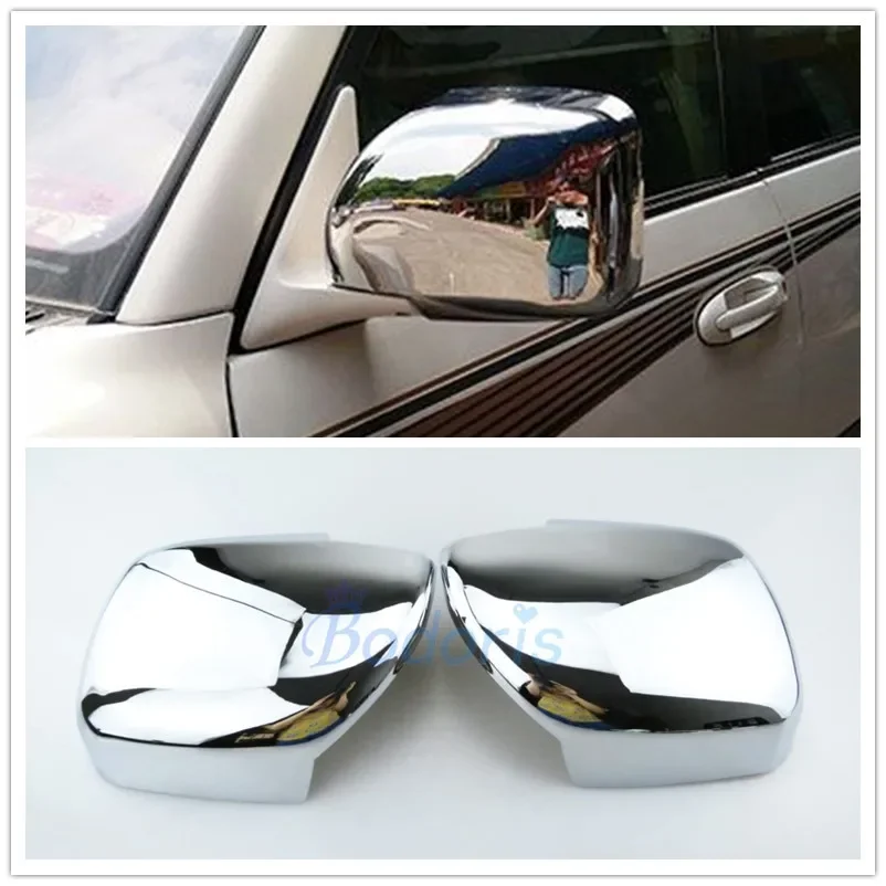 Фото Для Toyota Land Cruiser 100 FJ100 Lexus LX470 1998-2007 крышка зеркала накладка рамка панели хромированные аксессуары для стайлинга автомобилей №1