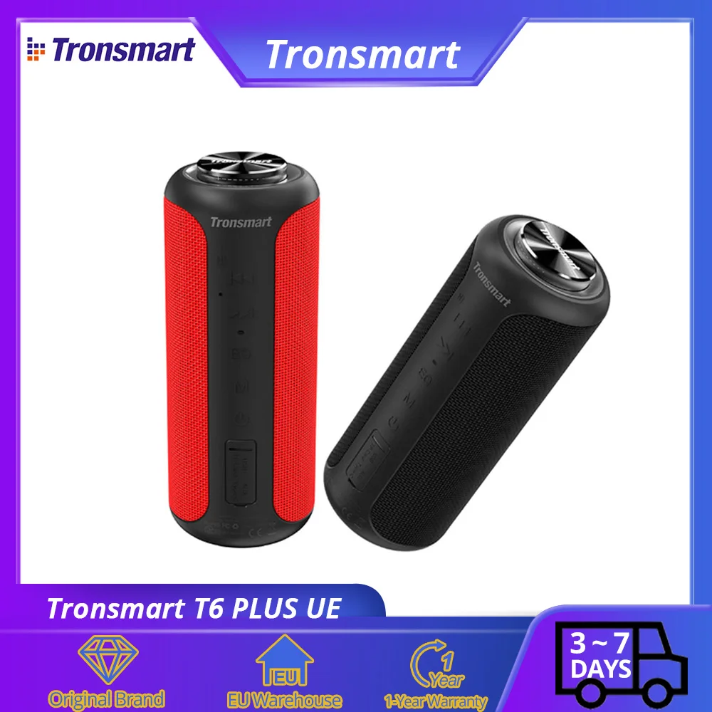 Портативная колонка Tronsmart T6 Plus обновленная версия Bluetooth 5.0 мощность до 40 Вт звук на