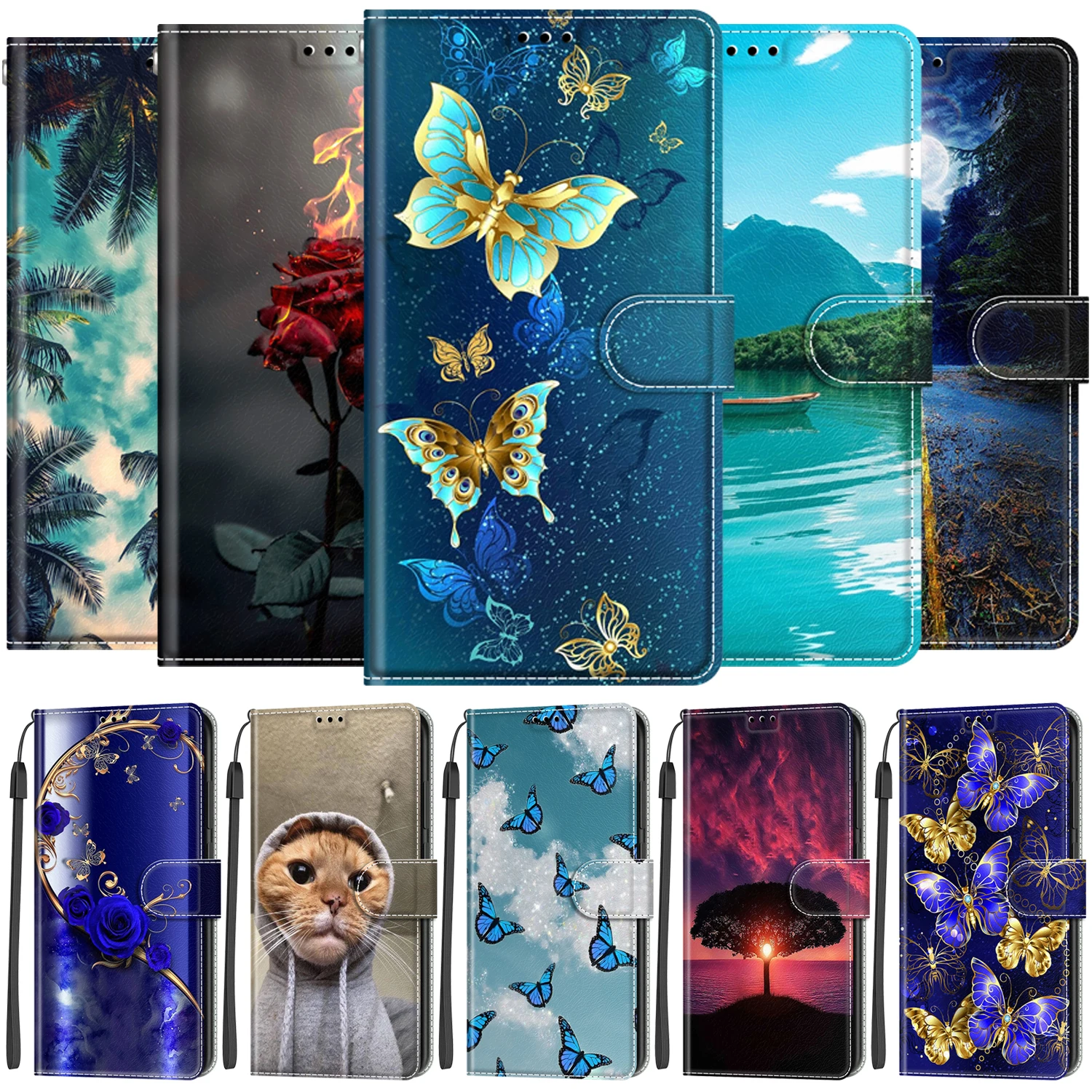 

Phone Case For Oppo Reno5 Reno6 Z 5G Realme 9i Case Cover For Oppo A36 A54 A74 A76 A93 A93s A94 A95 A96 K10 4G 5G F19 Pro+ Case