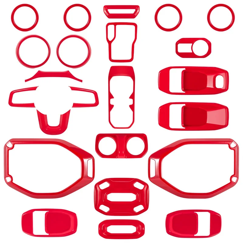 Полный комплект отделки салона 23 шт. для Jeep Wrangler JL Gladiator JT 2018-2023 аксессуары