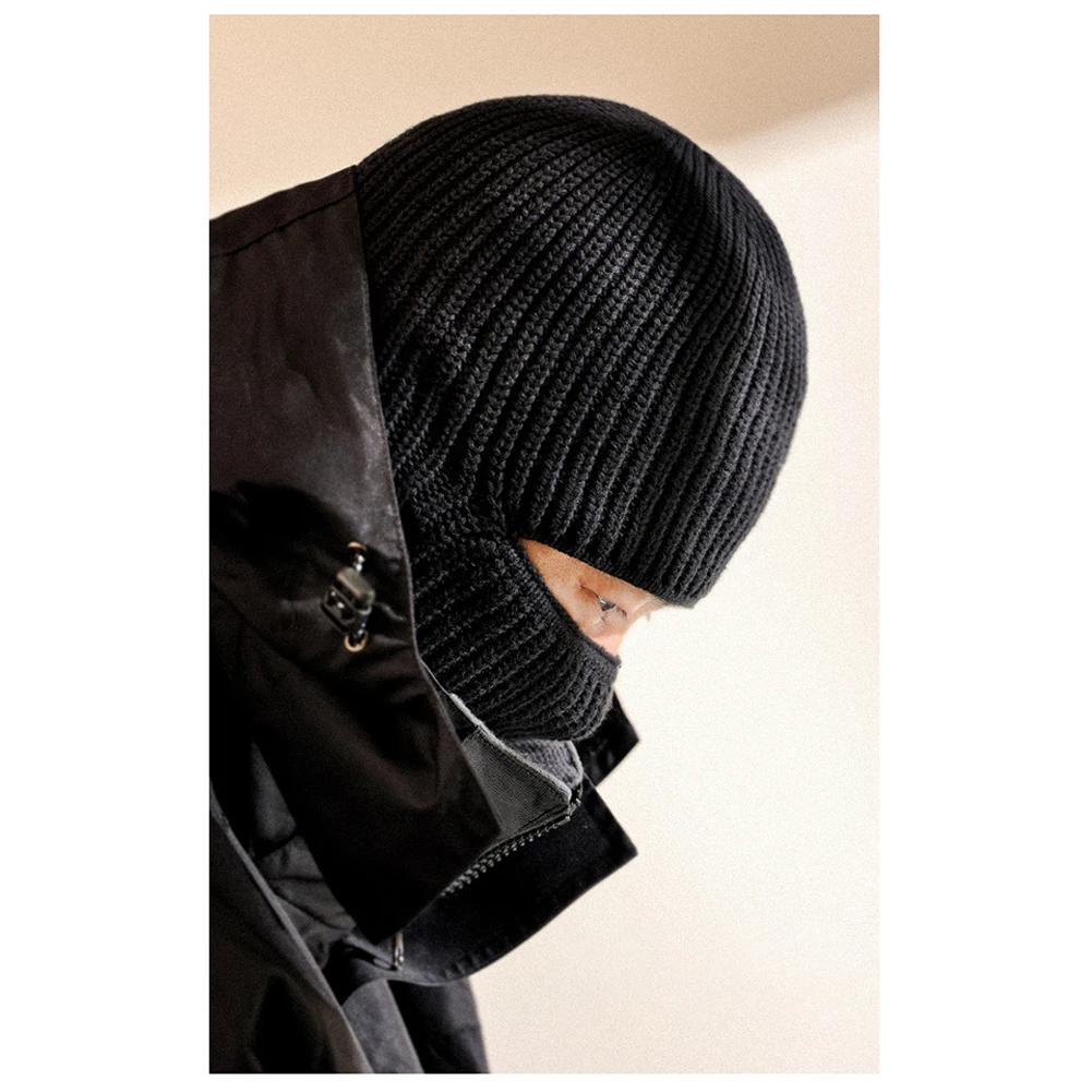 

For Cycling Camping Cuffed Beanie Hat Autumn And Winter 1pcs Black Knit Woolly Mens Ski Winter Cycling Equipment